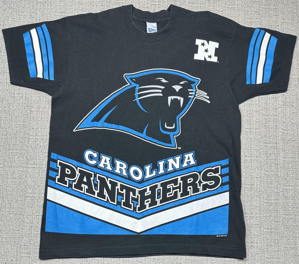 Vintage Carolina Panthers Shirt Mens Large NFL Football Salem Sportswear 90s